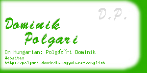 dominik polgari business card